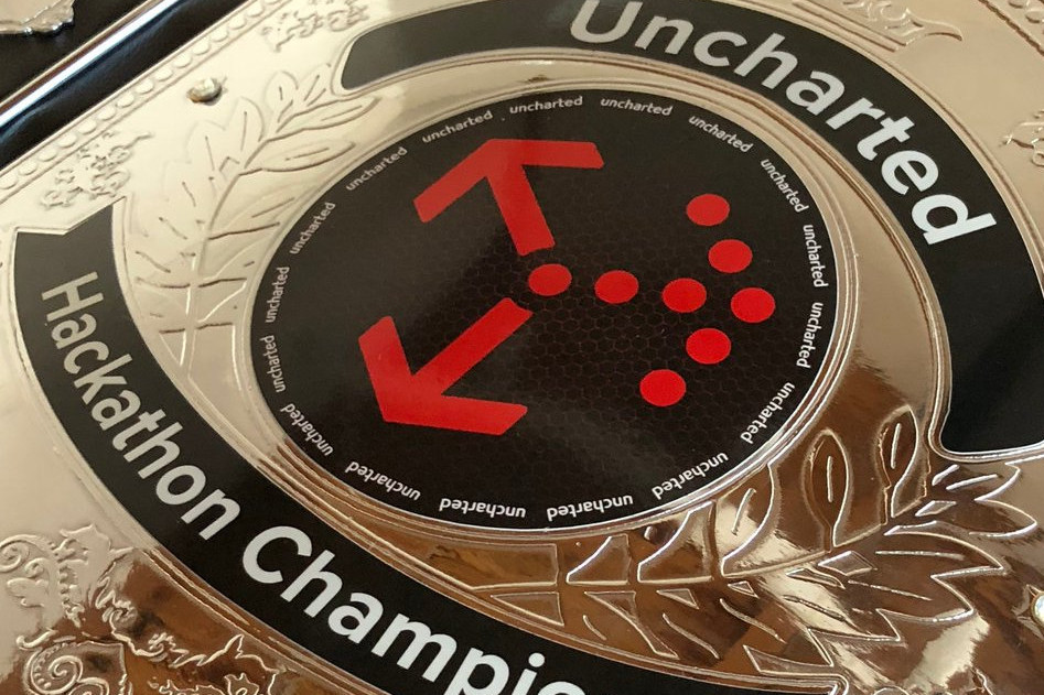 The Uncharted Hackathon Championship belt